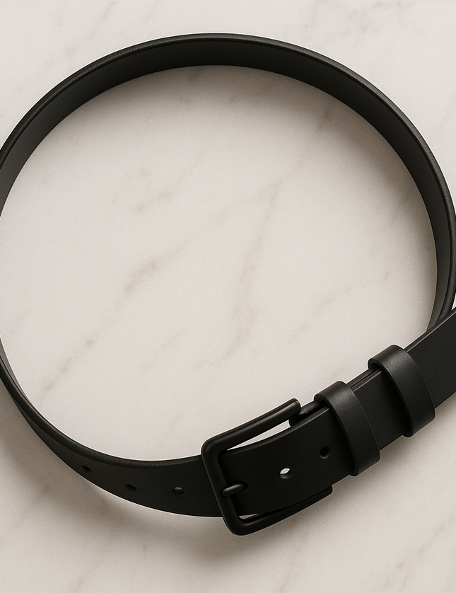 Modern casual belt on marble