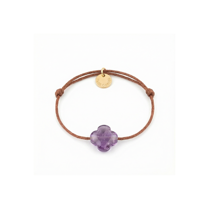 Petit Comité Armband Geboortesteen Februari Amethist