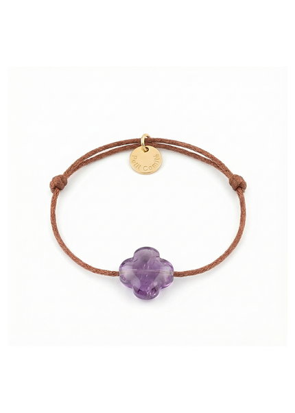 Petit Comité Armband Geboortesteen Februari Amethist