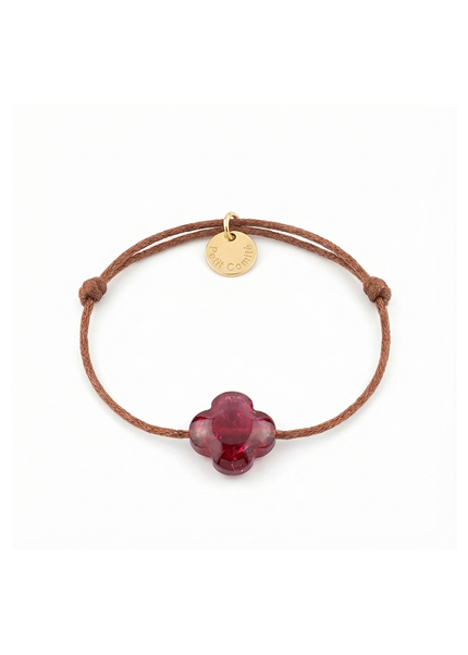 Petit Comité Armband Geboortesteen Juli Robijn