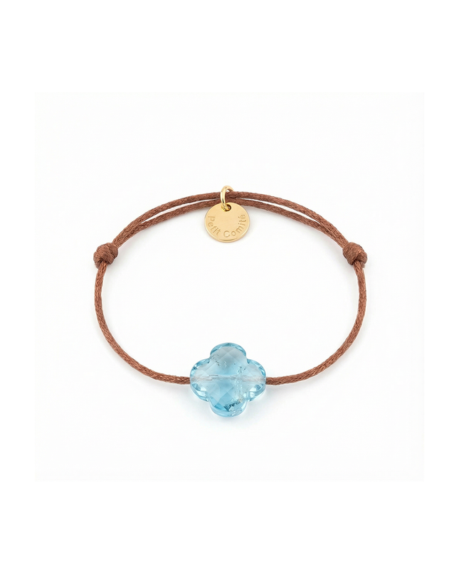 Petit Comité Armband Geboortesteen Maart Aquamarijn