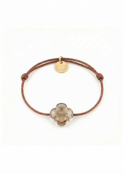 Petit Comité Armband Geboortesteen Smokey Topaas