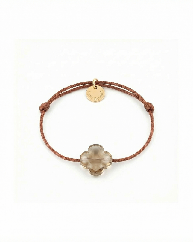 Petit Comité Armband Geboortesteen Smokey Topaas