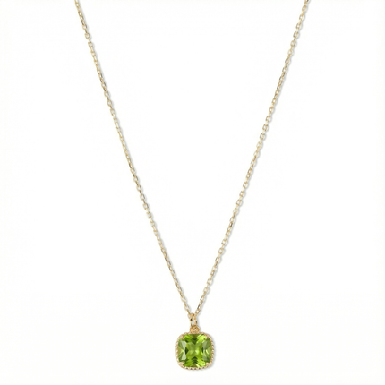 Petit Comité Geboortesteen Ketting augustus peridoot