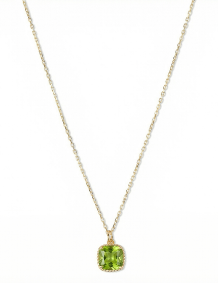 Petit Comité Geboortesteen Ketting augustus peridoot