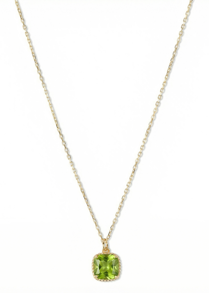 Petit Comité Geboortesteen Ketting augustus peridoot