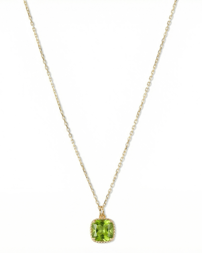 Petit Comité Geboortesteen Ketting augustus peridoot