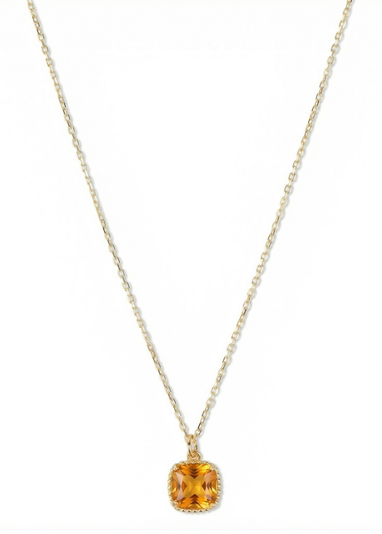 Petit Comité Geboortesteen Ketting november citrien