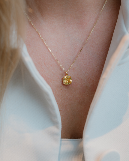 Petit Comité Geboortesteen Ketting november citrien