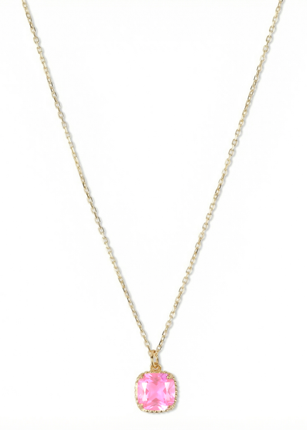Petit Comité Geboortesteen Ketting oktober rozenkwarts