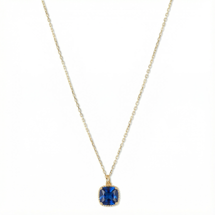 Petit Comité Geboortesteen Ketting september saffier