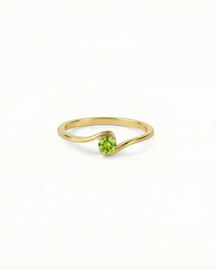 Petit Comité Geboortesteen Ring augustus peridoot