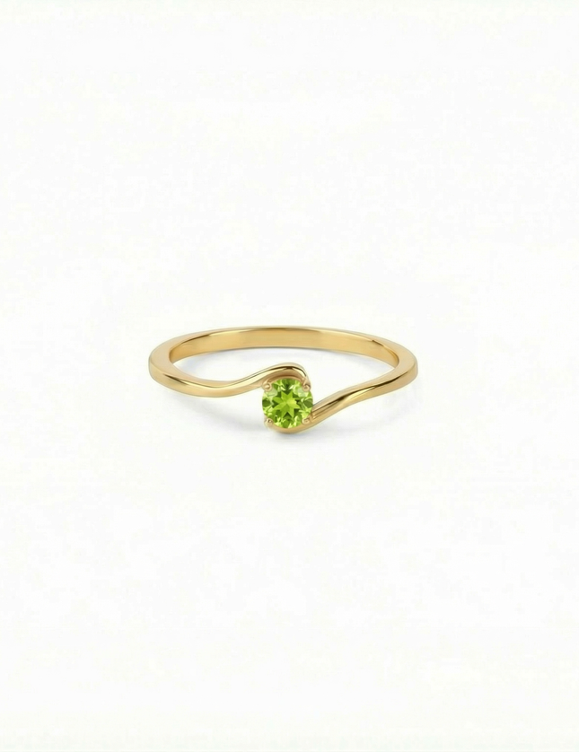 Petit Comité Geboortesteen Ring augustus peridoot