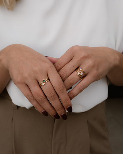 Petit Comité Geboortesteen Ring juni maansteen