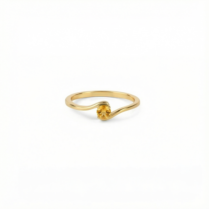 Petit Comité Geboortesteen Ring november citrien