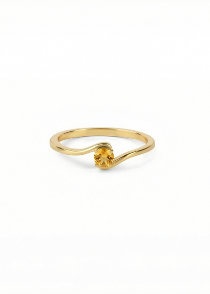 Petit Comité Geboortesteen Ring november citrien
