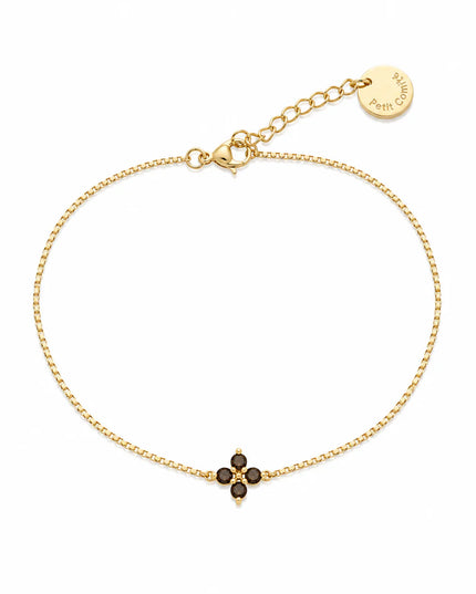 Clover Bracelet Julie Brown Topaz Gold