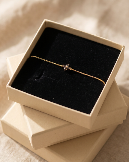 Clover Bracelet Julie Brown Topaz Gold