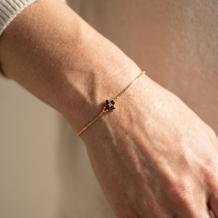 Clover Bracelet Julie Brown Topaz Gold