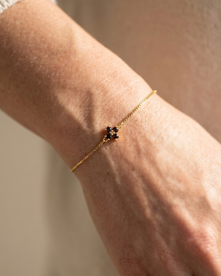 Clover Bracelet Julie Brown Topaz Gold