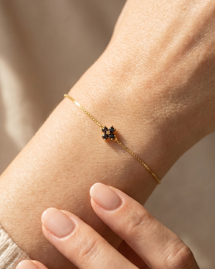Clover Bracelet Julie Brown Topaz Gold