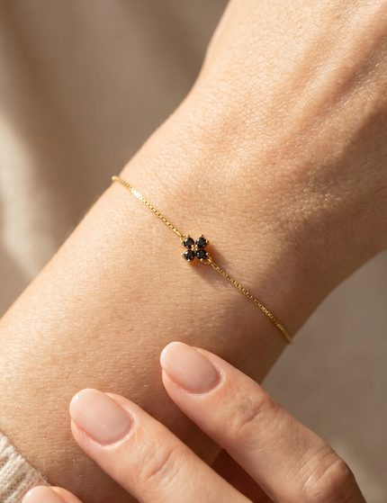Clover Bracelet Julie Brown Topaz Gold