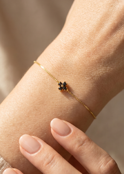 Clover Bracelet Julie Brown Topaz Gold