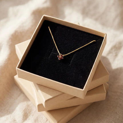 Clover Necklace Julie Brown Topaz Gold
