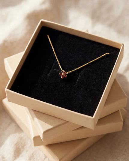 Clover Necklace Julie Brown Topaz Gold