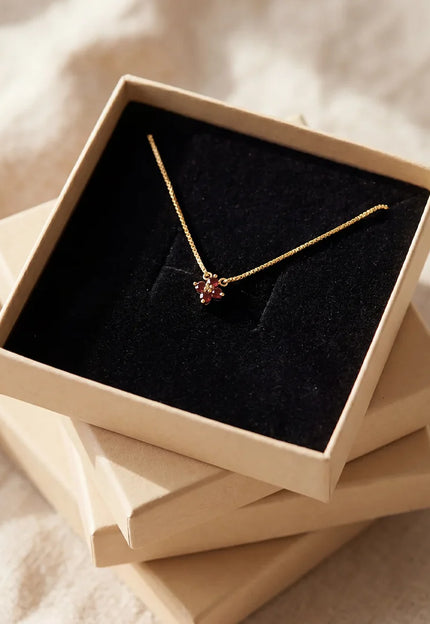 Clover Necklace Julie Brown Topaz Gold