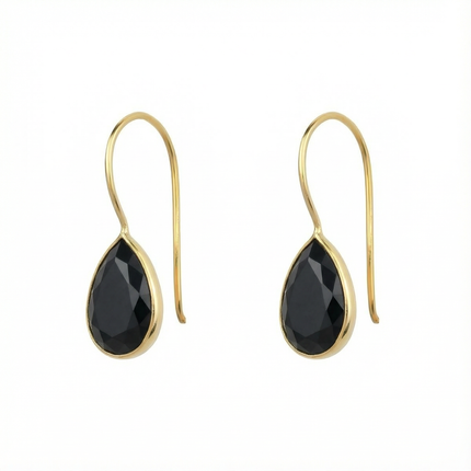 Petit Comité Oorbellen Zwarte Onyx Druppel