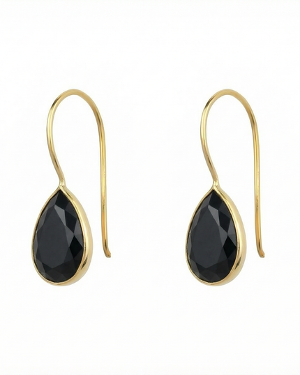 Petit Comité Oorbellen Zwarte Onyx Druppel