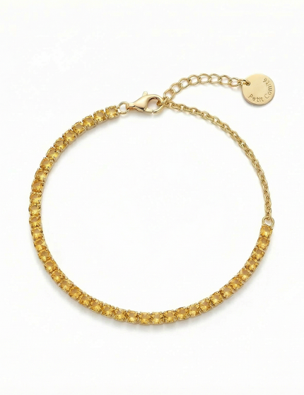 Petit Comité Tennis Bracelet Geboortesteen November Citrien Diamand