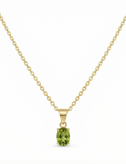 Petit Comité Vintage Ketting Geboortesteen Augustus Peridoot