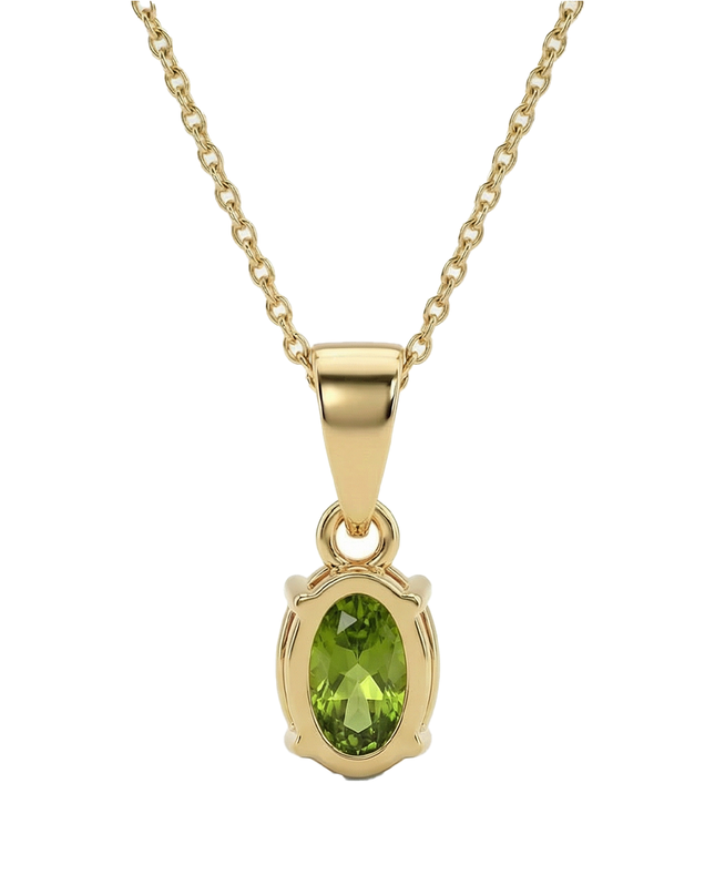 Petit Comité Vintage Ketting Geboortesteen Augustus Peridoot