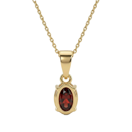 Petit Comité Vintage Ketting Geboortesteen januari Granaat