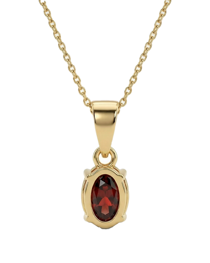 Petit Comité Vintage Ketting Geboortesteen januari Granaat