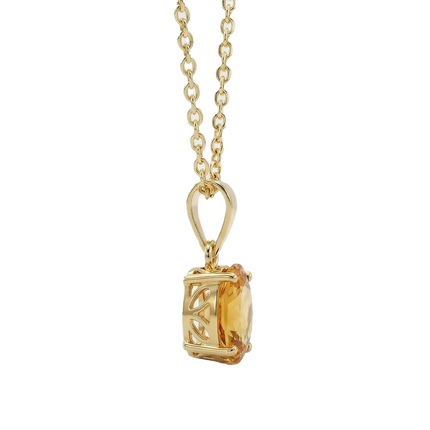 Petit Comité Vintage Ketting Geboortesteen November Citrien