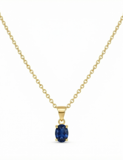 Petit Comité Vintage Ketting Geboortesteen September Saffier