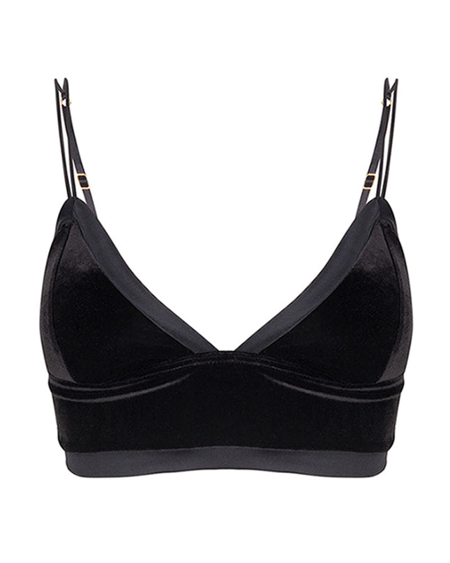 Chptr-S, Sister from another mister, Black, Velvet, Sexy, Casual, William, Bralette