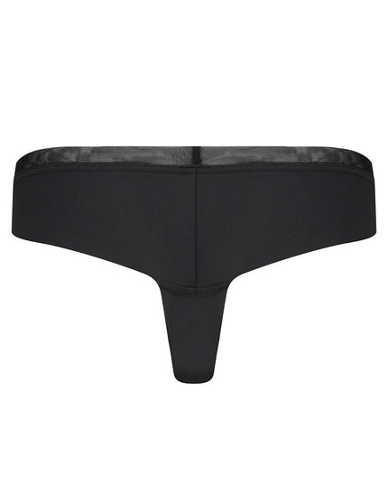 Microfiber, mesh, string, Benjamin, bottom, Chptr-s, sister from another mister, black 