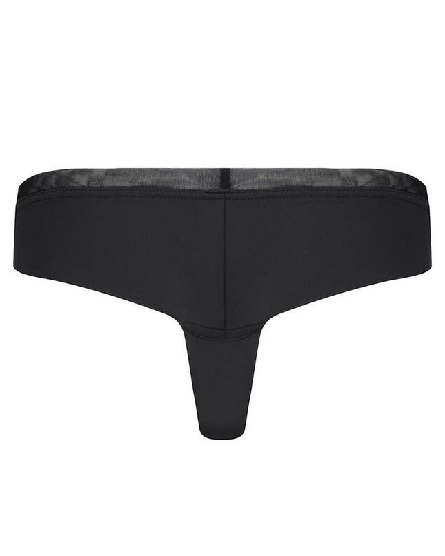 Microfiber, mesh, string, Benjamin, bottom, Chptr-s, sister from another mister, black 