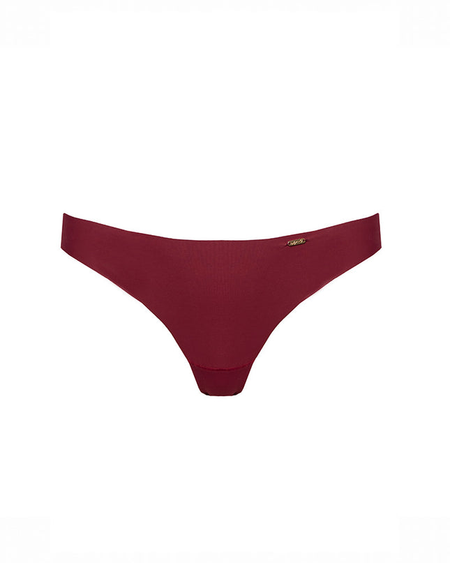 The second skin, burgundy, front, bottom