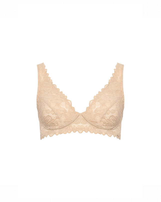 The Seductive skin, bralette, nude, front, lace