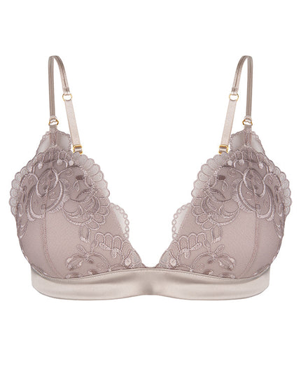 The Confident, bralette, champagne, front