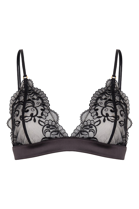 Chptr-s, back to business, black, Satin, Lace, The Ambitious, bralette