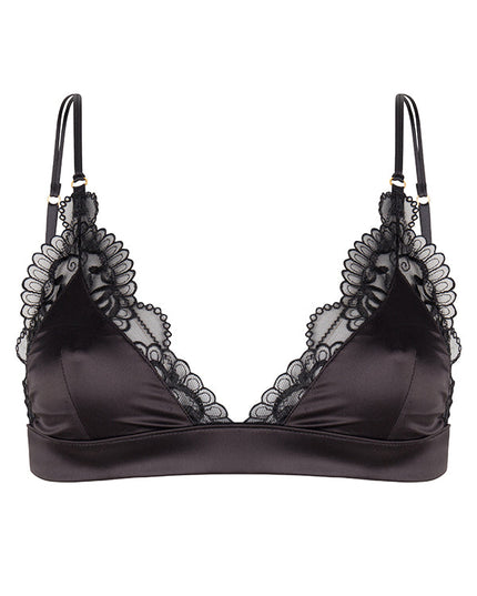 Chptr-s, Back to business, black, sexy, Lace, Satin, The Curious, Bralette
