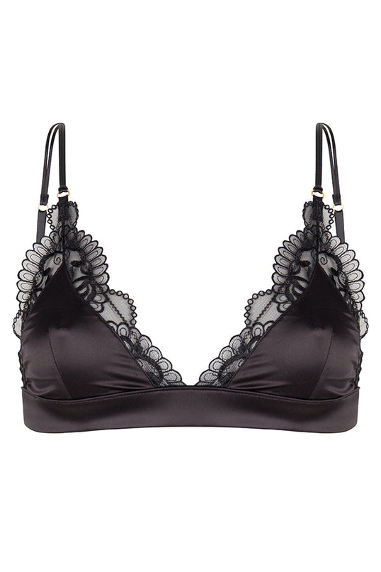 Chptr-s, Back to business, black, sexy, Lace, Satin, The Curious, Bralette