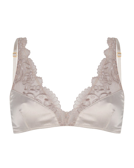 Chptr-S, The Adventurous, Champagne, Lace, Satin, Sexy, bralette, Packshot